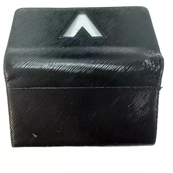 Authentic Louis Vuitton Twist Purse Epi Black Portefeuille Wallet With Box Chain - Picture 7 of 17